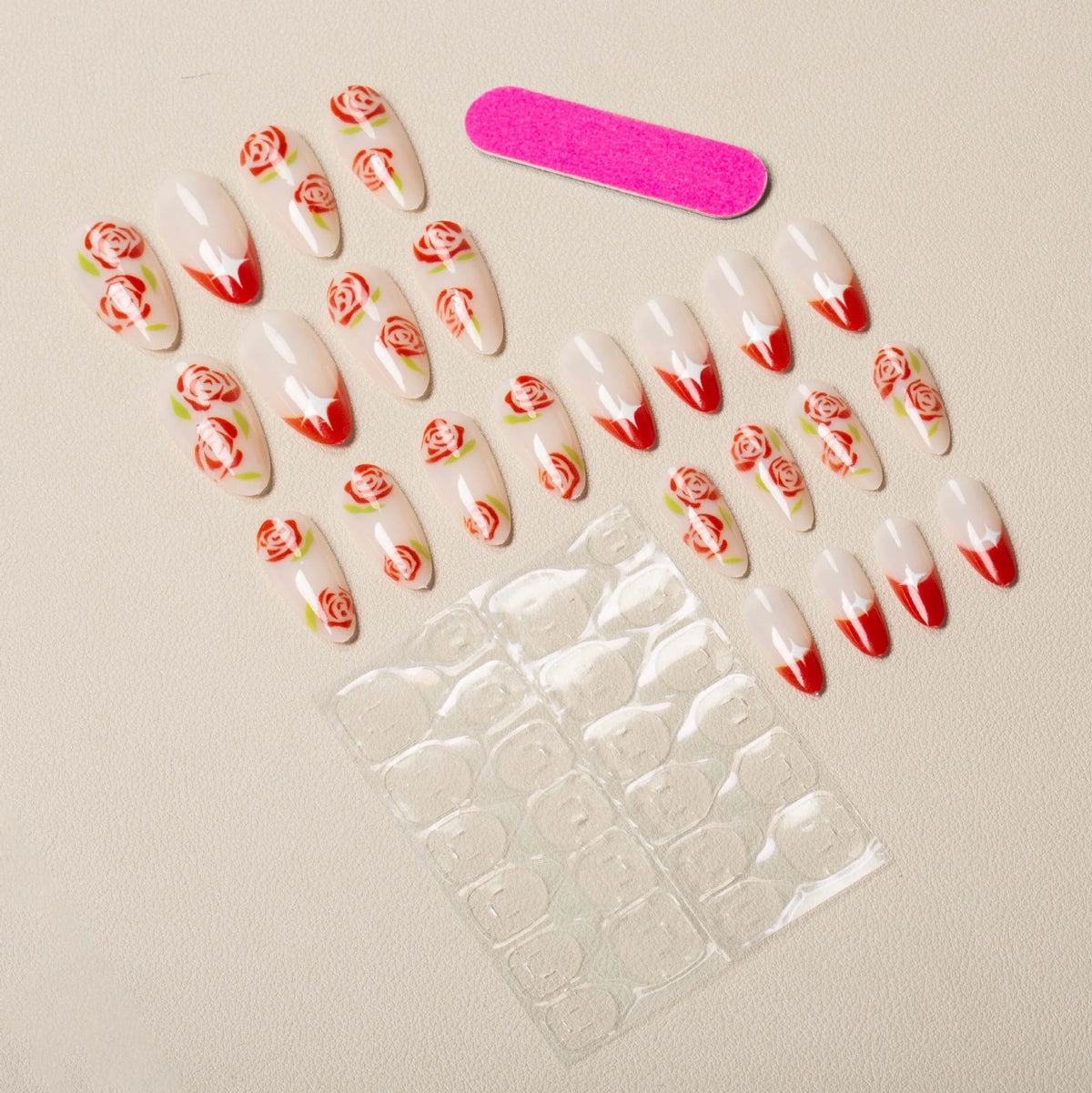 Nail Art Stickers Intricate Floral Long-Lasting & Easy Application