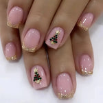 Nail Art Strips Holiday Snowflake & Ornament Easy-Apply Long-Lasting