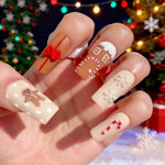 Nail Art Strips Holiday Snowflake & Ornament Easy-Apply Long-Lasting