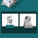 Nail Clipper Stainless Steel Wide Opening Anti-Splash Guard