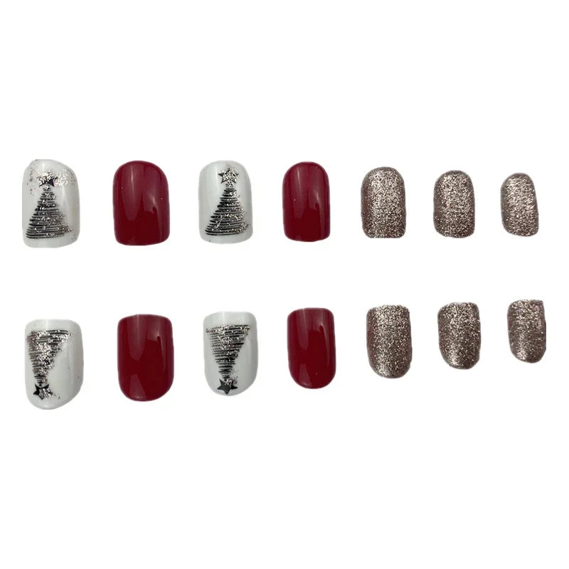 Nail Gel Intricate Holiday Patterns Non-Toxic & Long-Lasting