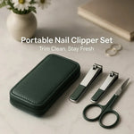 Nail Grooming Kit 6-Piece Stainless Steel Travel Case