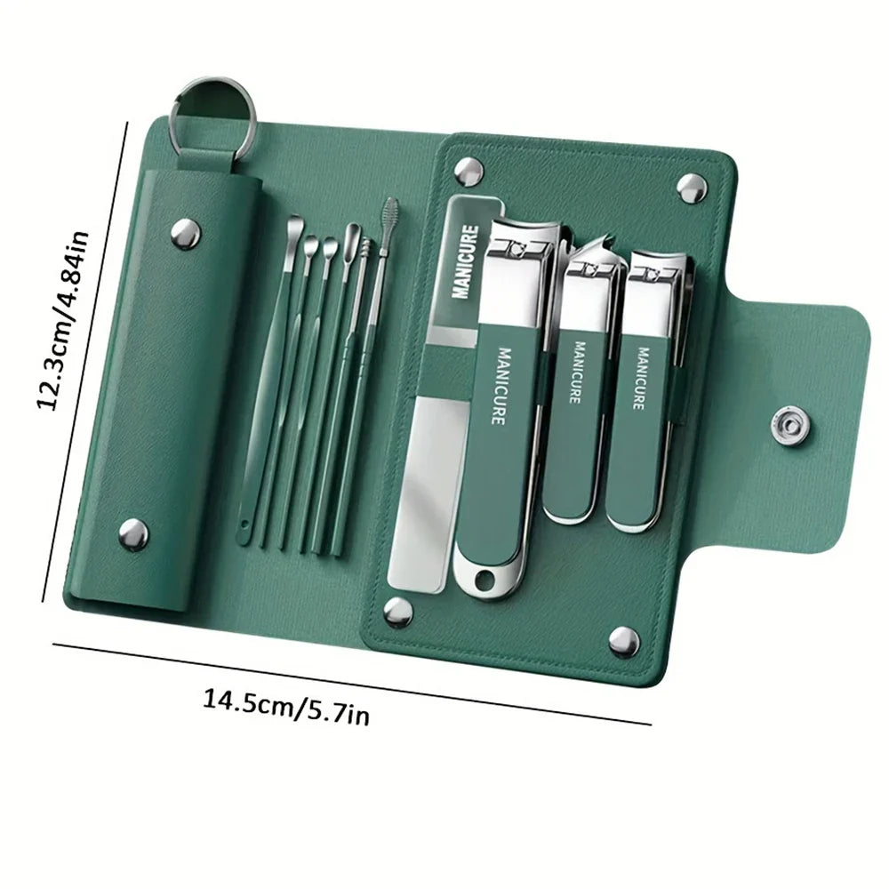 Nail Grooming Kit 6-Piece Stainless Steel Travel Case