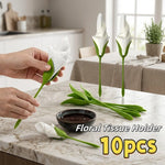 Napkin Holder Set Lily Flower Design Reusable Set of 10