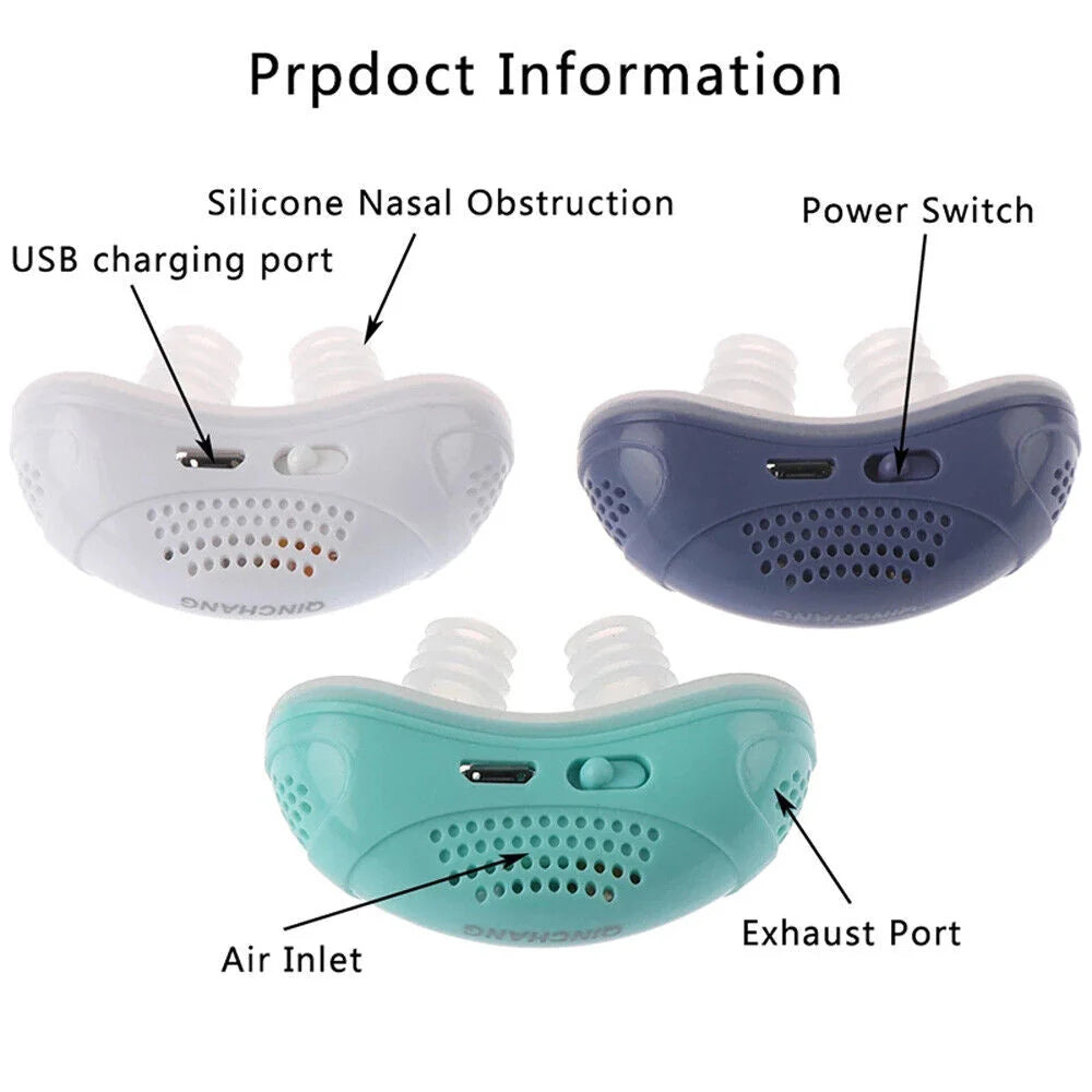 Nasal Breathing Aid USB Rechargeable Soft Silicone Buds