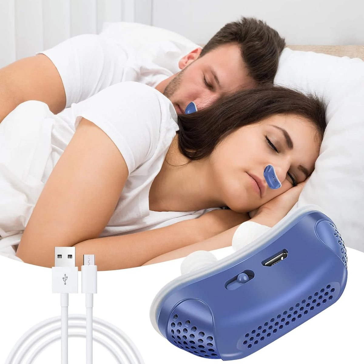 Nasal Breathing Device Mask-Free USB Rechargeable Silicone