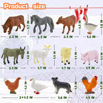 Nativity Advent Calendar 24 Plastic Figures for Christmas Story Play