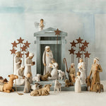 Nativity Set Handcrafted Reclaimed Barn Wood 20-Piece