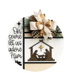 Nativity Wall Art White 3D & Flat Durable