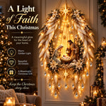 Nativity Wall Decoration Warm Illuminated Christmas Display