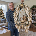 Nativity Wall Decoration Warm Illuminated Christmas Display