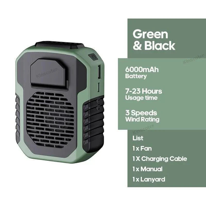 Neck Fan Hands-Free Rechargeable 6000mAh