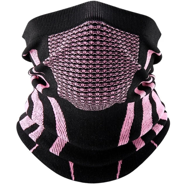 Neck Gaiter Thermal Spandex Breathable Mouth Hole