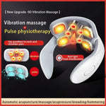 Neck Massager Vibration Heat Pulse Therapy