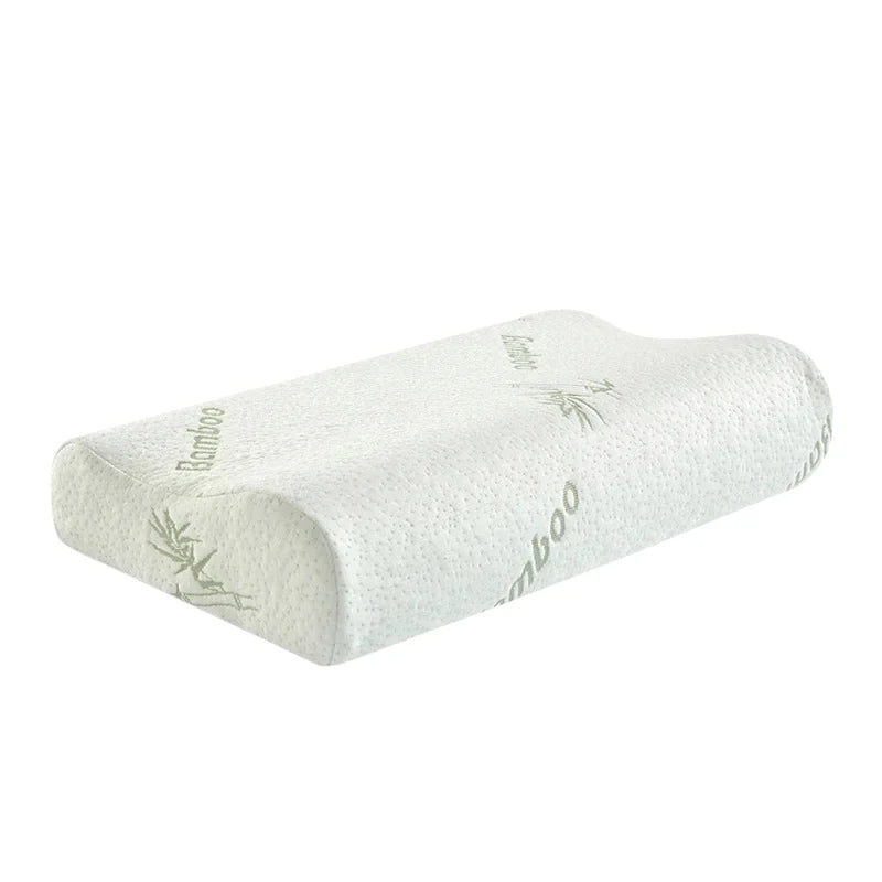 Neck Pillow Ergonomic Memory Foam Bamboo Fiber Cover