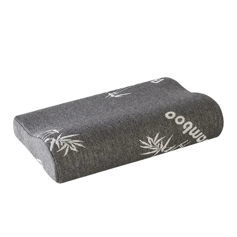Neck Pillow Ergonomic Memory Foam Bamboo Fiber Cover