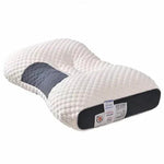 Neck Pillow Ergonomic Support Breathable Knitted Cover Microfiber Filling