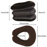 Neck Pillow Inflatable Adjustable Air Pump Plush Velvet Cover