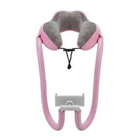 Neck Pillow Phone Holder 360° Adjustable Foldable