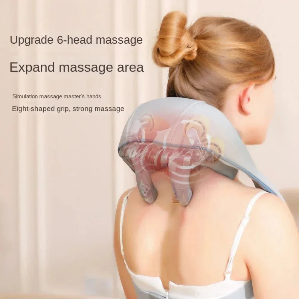 Neck & Shoulder Massager Shiatsu Heat & Vibration