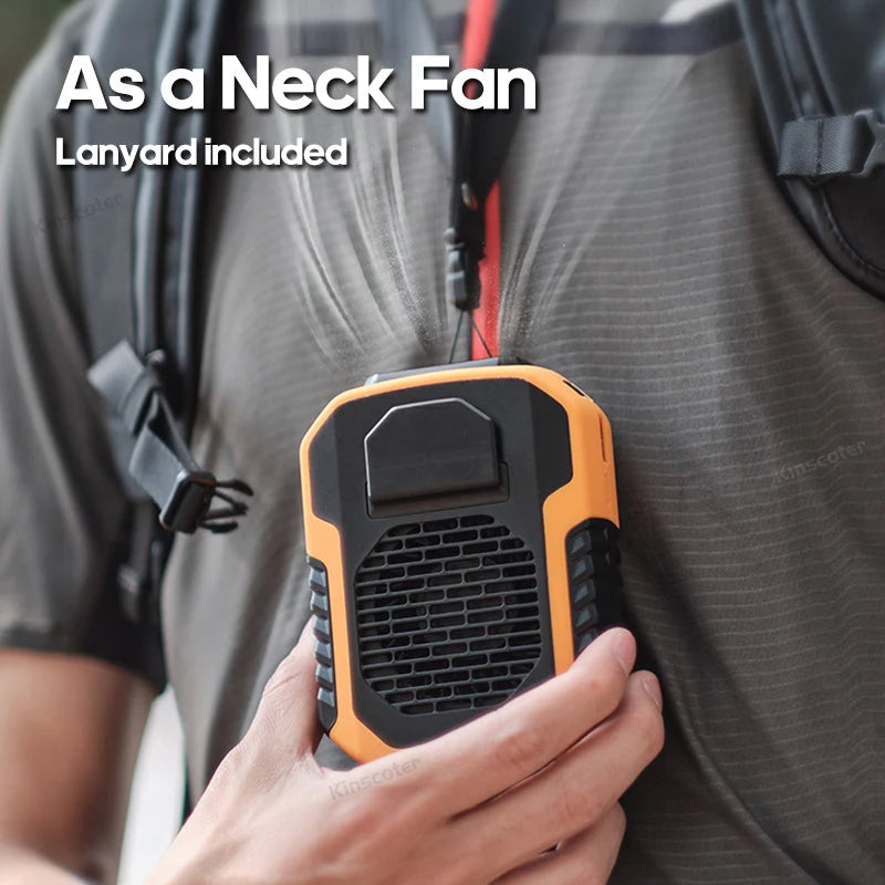 Neck & Waist Fan 23-Hour Rechargeable Power Bank