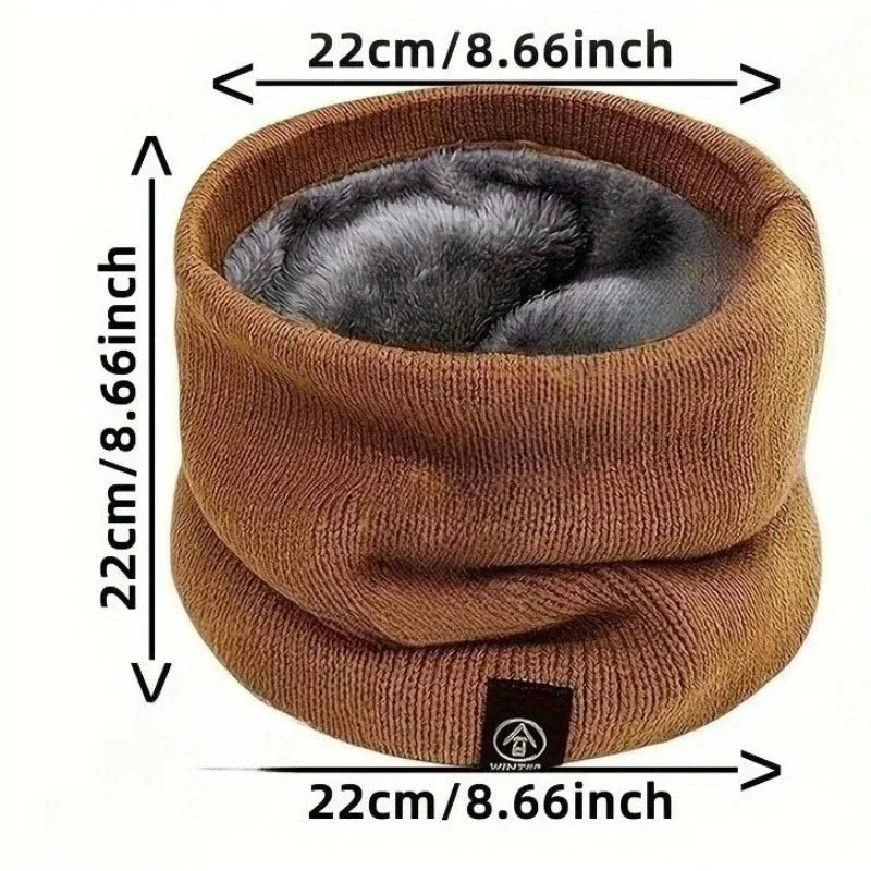 Neck Warmer Knitted Cotton Thermal Multifunctional