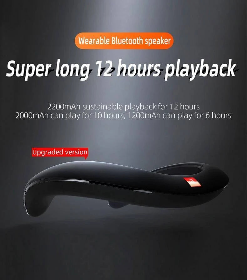 Neckband Speaker Wireless Bluetooth Dual Microphones