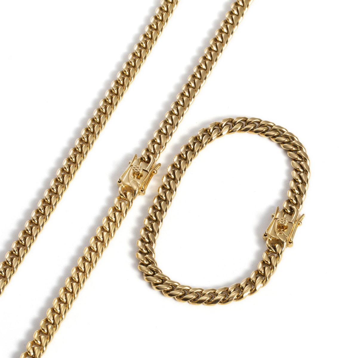 Necklace Cuban Link Stainless Steel Polished Finish