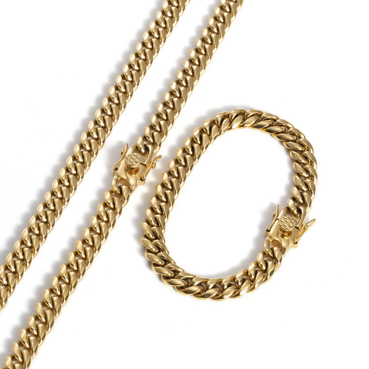 Necklace Cuban Link Stainless Steel Polished Finish