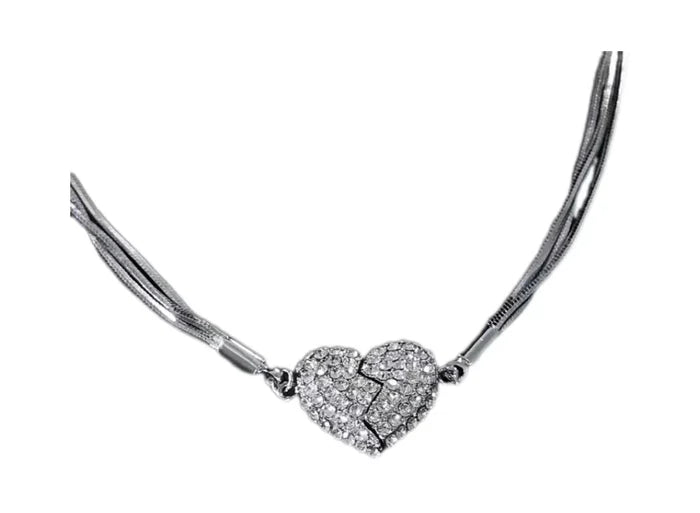 Necklace Magnetic Patchwork Zircon Hypoallergenic Materials