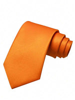 Necktie Polyester Solid Color Classic Width