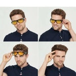 Night Driving Glasses Yellow Tint Wraparound Side Shields