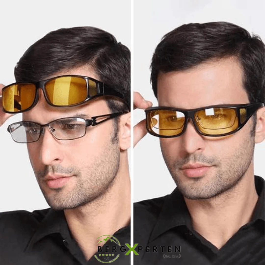 Night Driving Glasses Yellow-Tinted Glare-Reducing HD Lenses