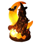 Night Lamp Witch On Moon Integrated LED