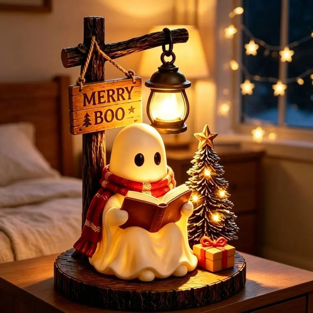 Night Light Ghost Reading Figure Cordless Warm Glow
