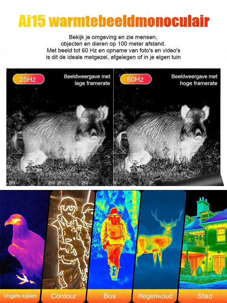 Night Vision Device HD Screen 656-Foot Range 10-Hour Battery