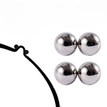 Nipple Rings Magnetic Non-Piercing Polished Metal Finish