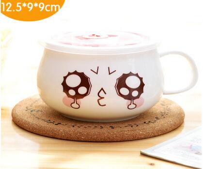 Noodle Bowl Porcelain Illustrated Expressions for Soup & Noodles