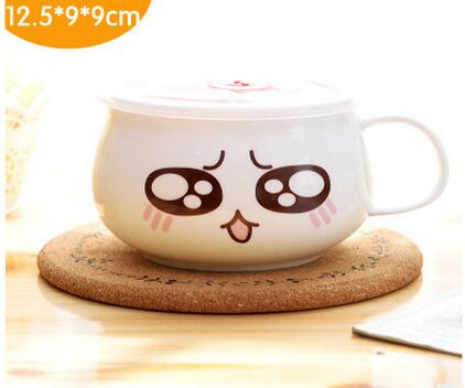 Noodle Bowl Porcelain Illustrated Expressions for Soup & Noodles