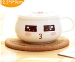 Noodle Bowl Porcelain Illustrated Expressions for Soup & Noodles