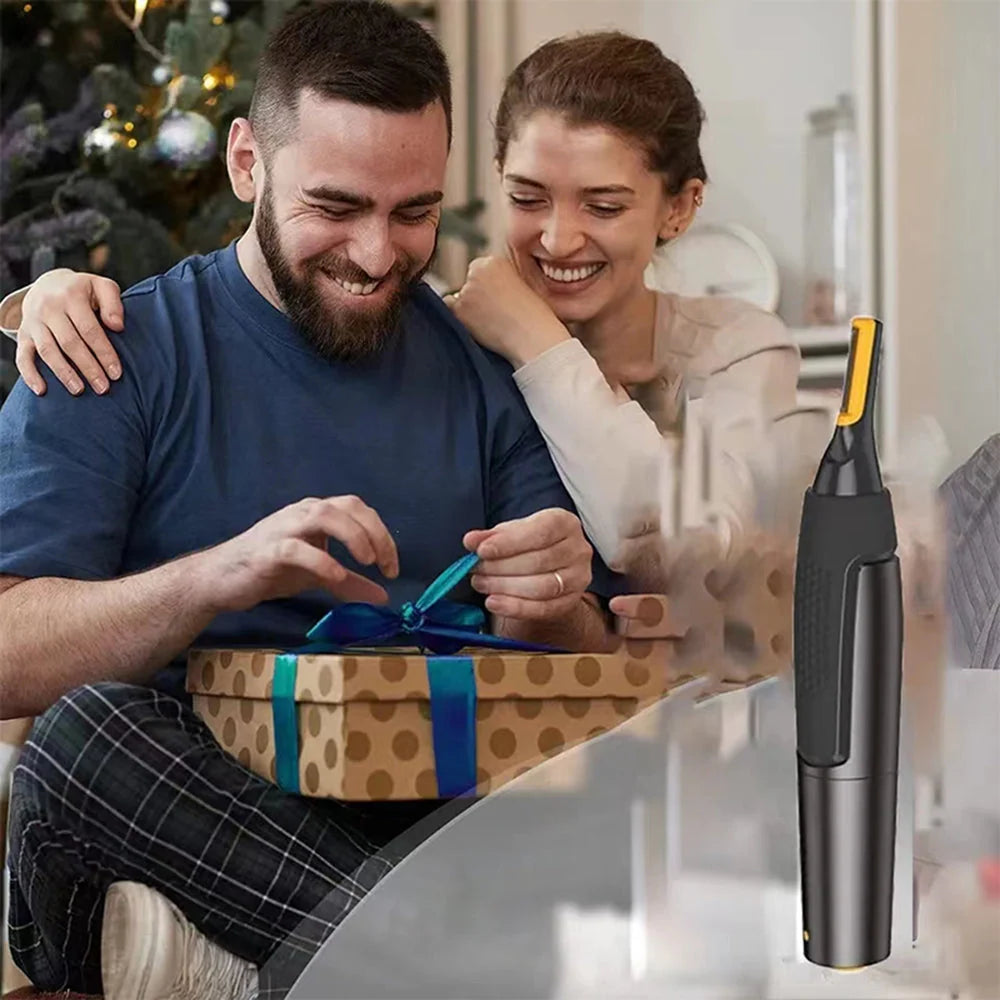 Nose & Ear Hair Trimmer Rounded-Tip Blades Detachable Head