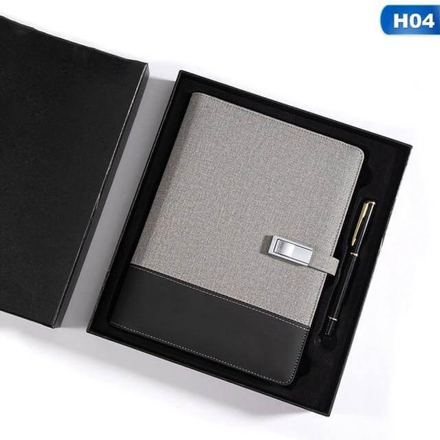 Notebook Built-In 8000mAh Power Bank & 16GB USB Drive