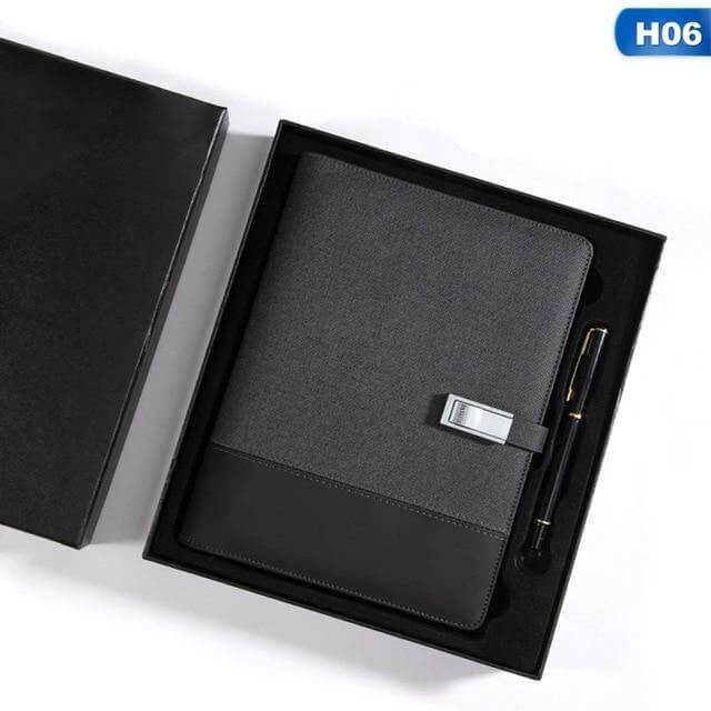 Notebook Built-In 8000mAh Power Bank & 16GB USB Drive