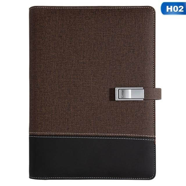 Notebook Built-In 8000mAh Power Bank & 16GB USB Drive