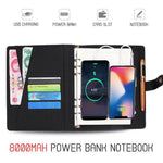 Notebook Built-In 8000mAh Power Bank Card Slot