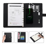 Notebook Built-In 8000mAh Power Bank Card Slot