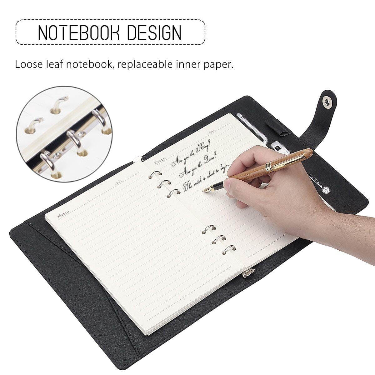 Notebook Built-In 8000mAh Power Bank Card Slot