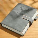 Notebook Genuine Leather A5 200 Pages Integrated Bookmark