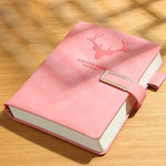 Notebook Genuine Leather A5 200 Pages Integrated Bookmark