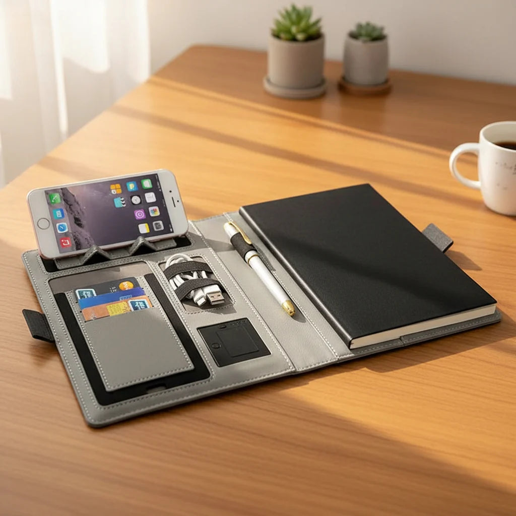 Notebook Portfolio Wireless Charging Refillable A5 Notepad